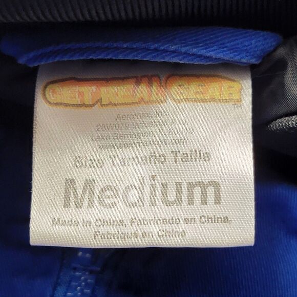 Aeromax NASA Jacket Unisex Medium Astronaut Blue Flight Space Shuttle Travel - Picture 3 of 8